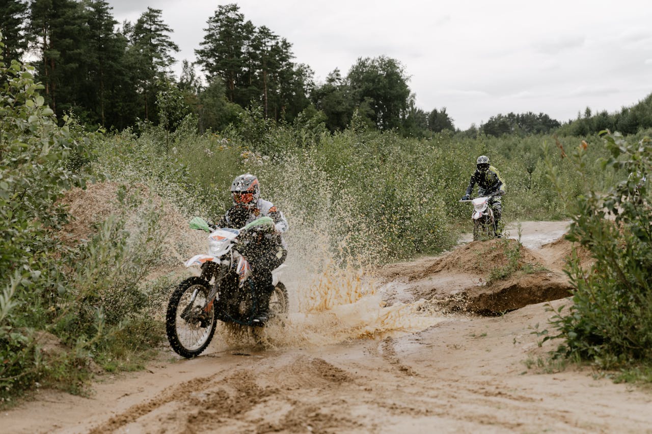 Motorcycle on road